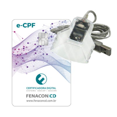 e-CPF A3 – Smartcard e leitora- 12 Meses | Presencial