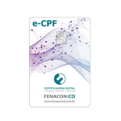 e-CPF A3 – Smartcard – 12 Meses | Presencial